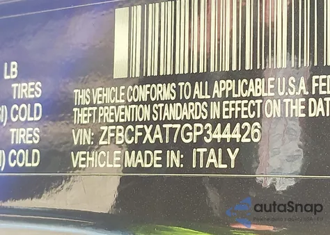 2016 Fiat 500X Pop from USA, damaged, VIN ZFBCFXAT7GP344426